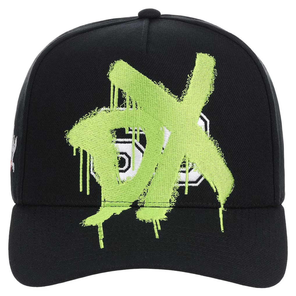 D-Generation X WWE x John Geiger Spray Paint Adjustable Hat – Black