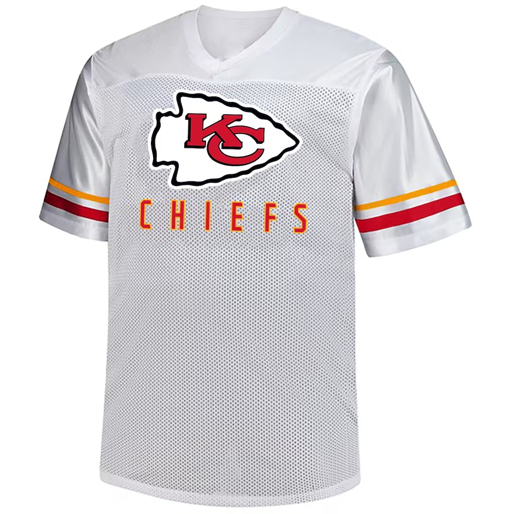 1054-Travis-Kelce-Kansas-City-Chiefs-Fanatics-Big-Tall-V-Neck-Fashion-Jersey-White-2.jpg Travis Kelce Kansas City Chiefs Fanatics Big & Tall V-Neck Fashion Jersey - White