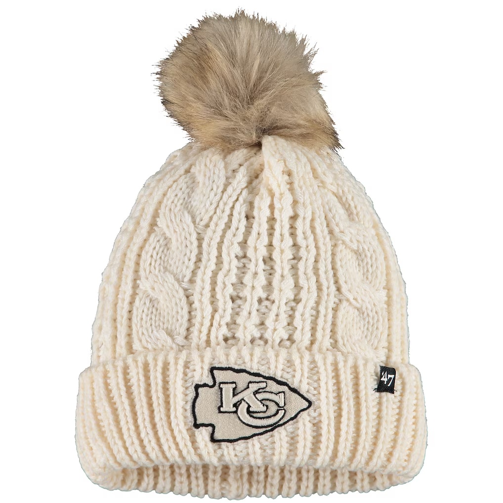 Kansas City Chiefs '47 Women's Meeko Cuffed Knit Hat - Cream