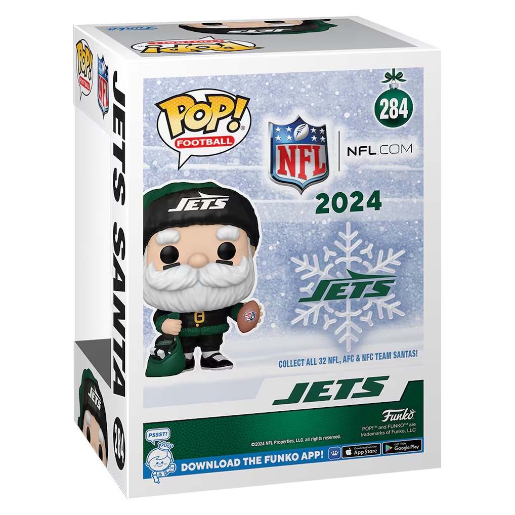 New York Jets Santa Funko Pop! 2024 Fanatics Exclusive Vinyl Figure