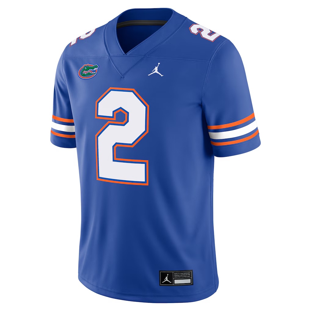 DJ Lagway Florida Gators Jordan Brand NIL Football Game Jersey - Royal