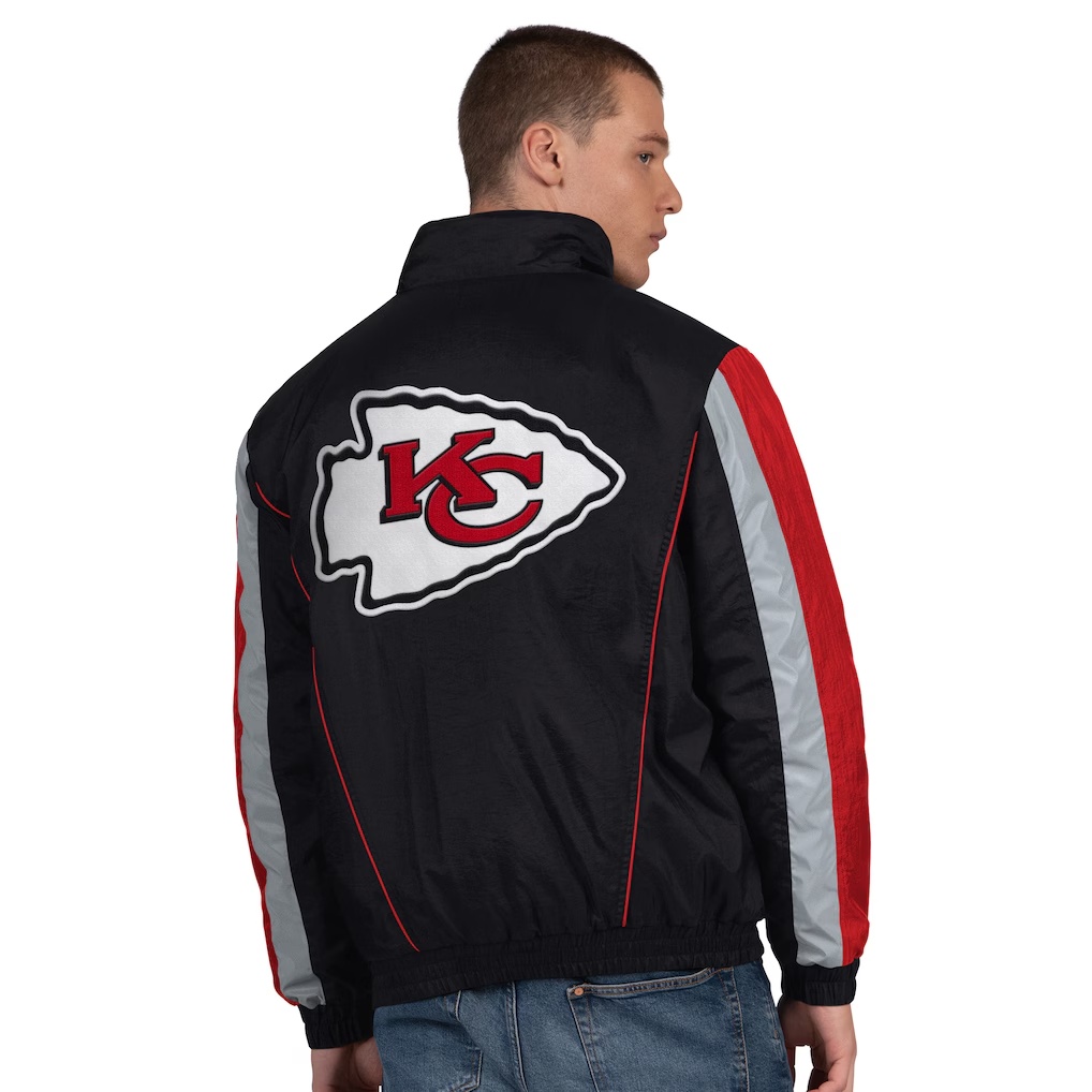 Kansas City Chiefs Starter Thursday Night Gridiron Half-Zip Jacket - Black