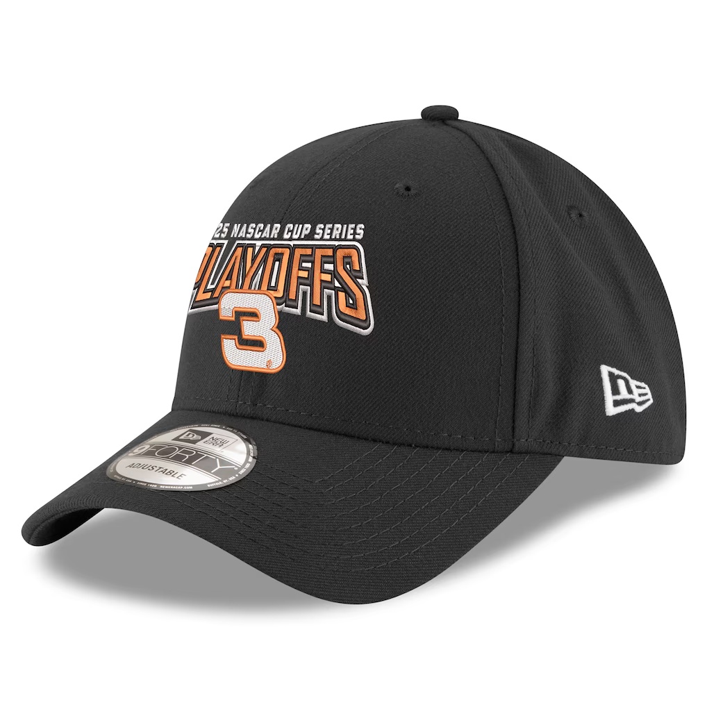 Austin Dillon New Era 2025 NASCAR Cup Series Playoffs 9FORTY Adjustable Hat - Black