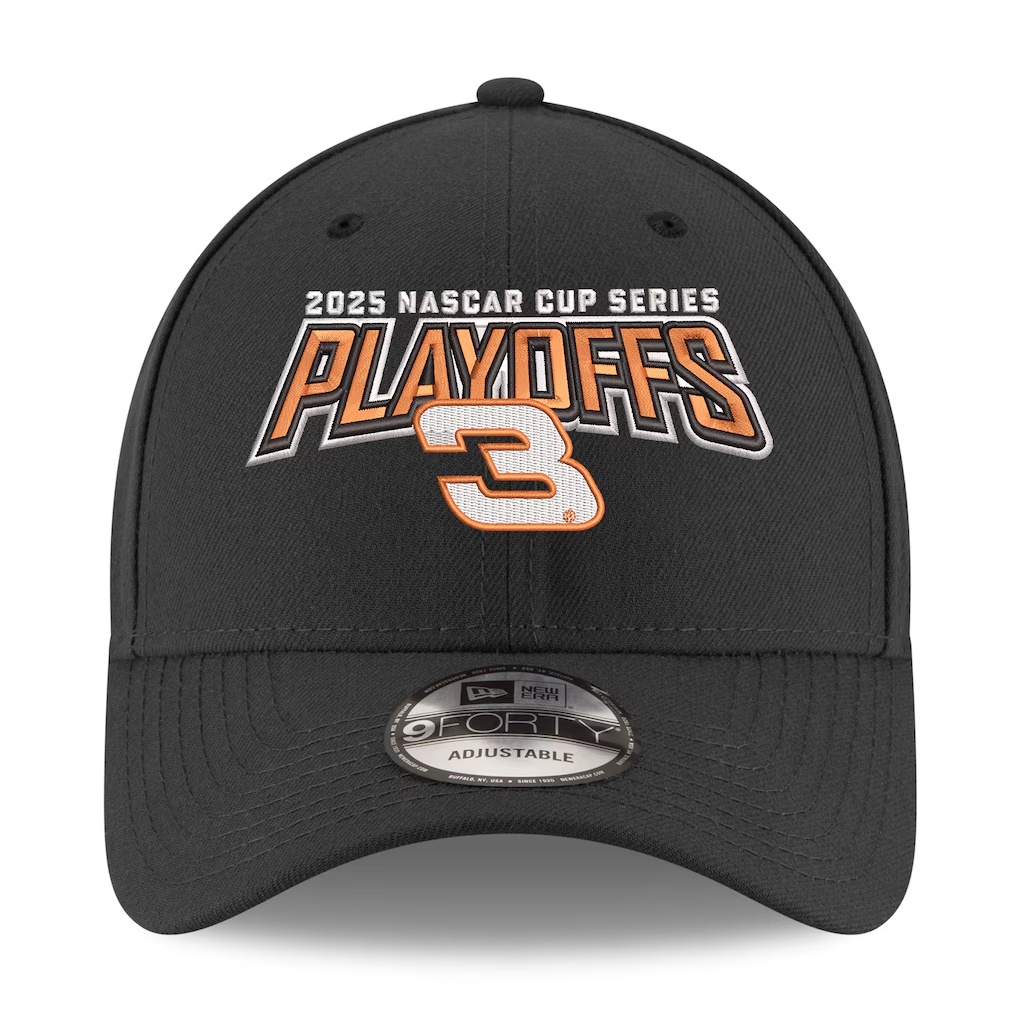 Austin Dillon New Era 2025 NASCAR Cup Series Playoffs 9FORTY Adjustable Hat - Black
