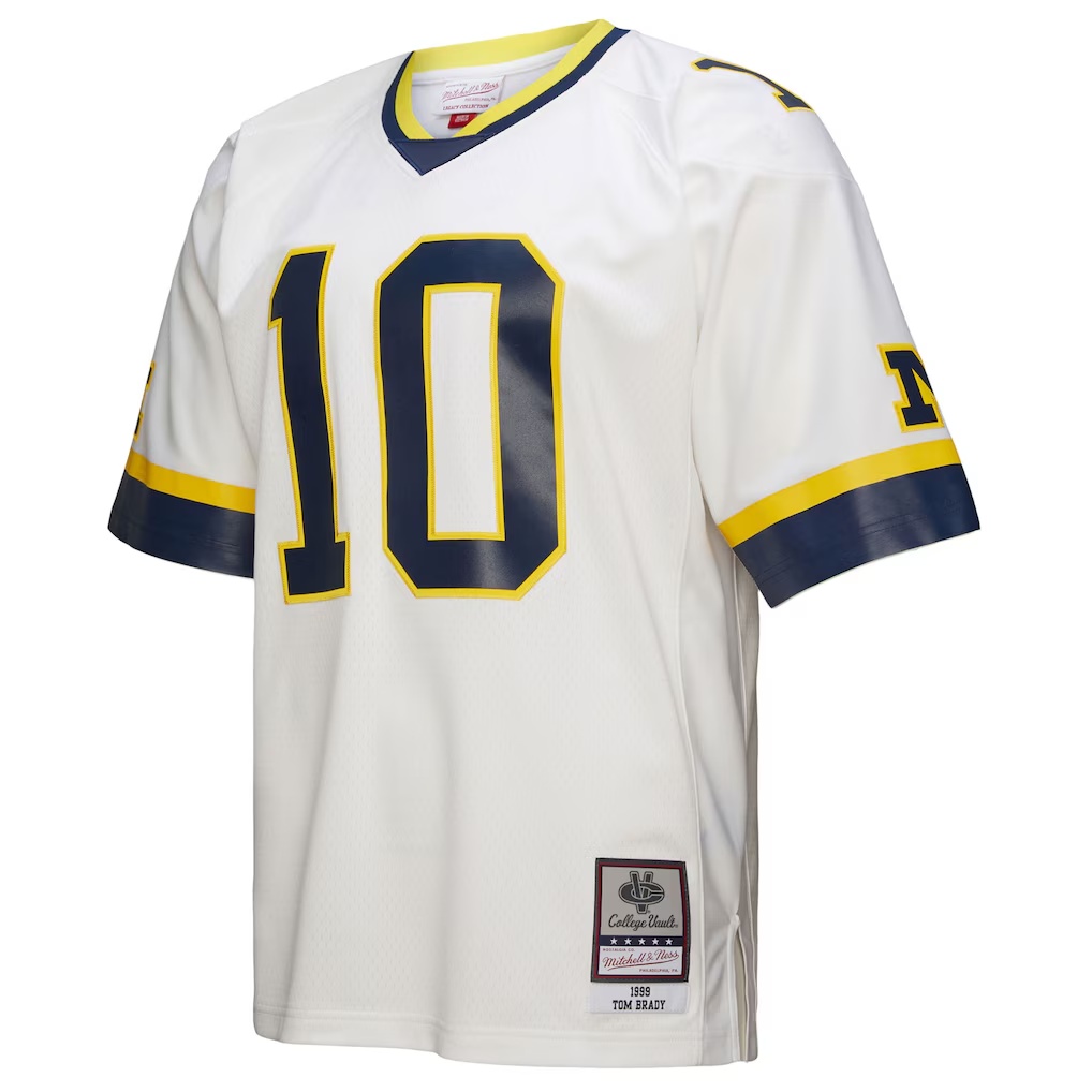 Tom Brady Michigan Wolverines Mitchell & Ness 1999 Legacy Jersey - White