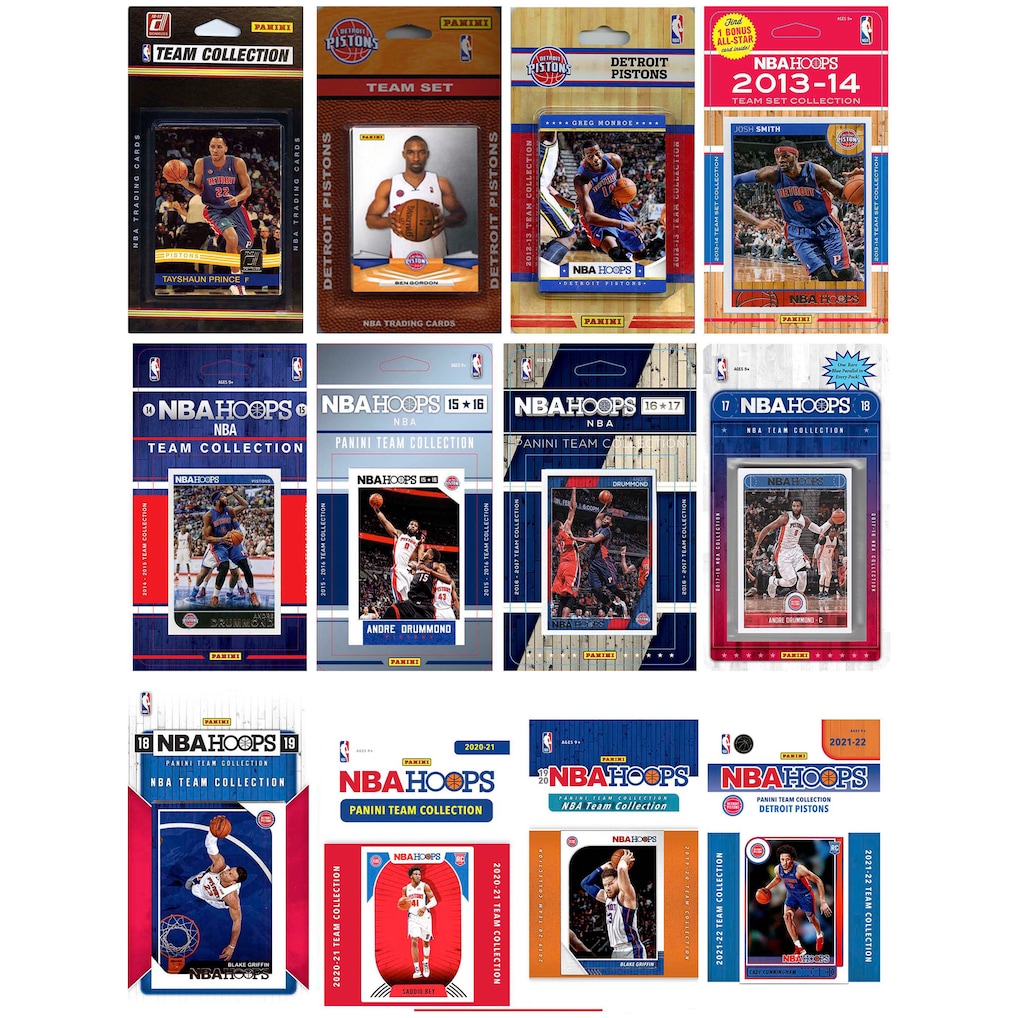 Detroit Pistons Multi-Set Team Trading Cards