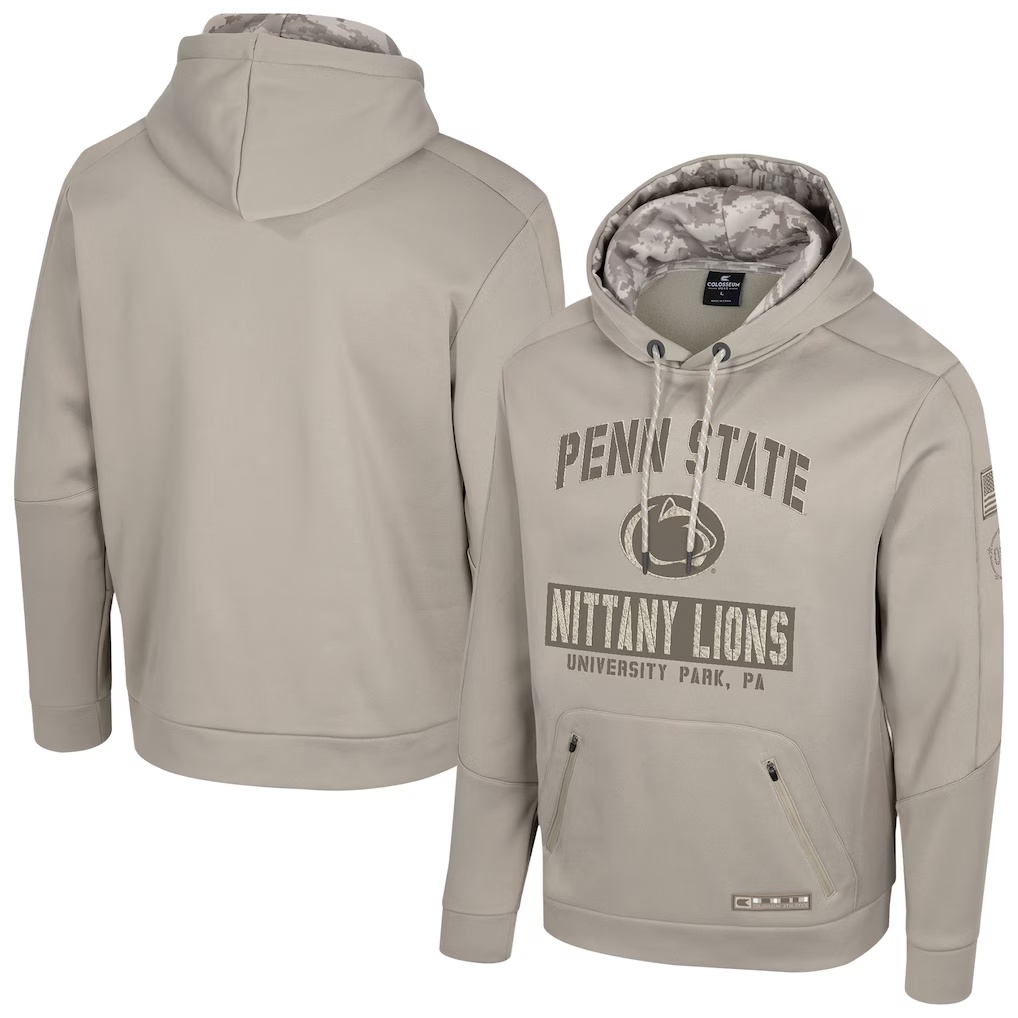 Penn State Nittany Lions Colosseum Operation Hat Trick Battalion Hoodie - Oatmeal