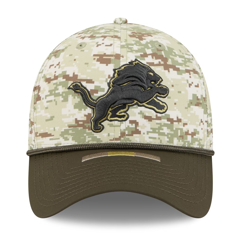 Detroit Lions New Era 2025 Salute to Service 39THIRTY Flex Hat - Camo
