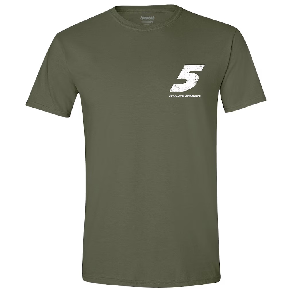 Kyle Larson Hendrick Motorsports Team Collection Flag T-Shirt - Green