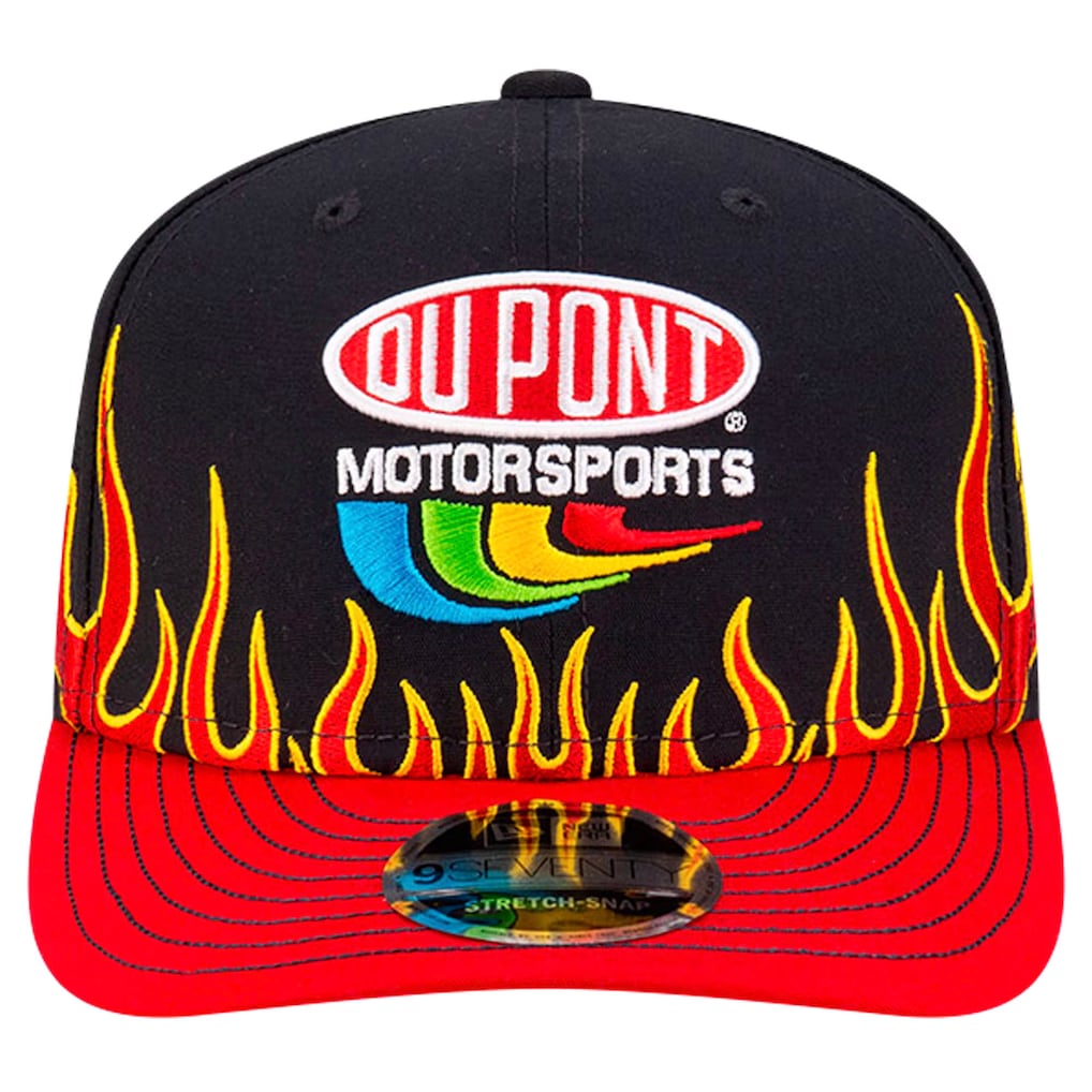 Jeff Gordon New Era DuPont Flames 9SEVENTY Stretch-Snap Hat - Black/Scarlet