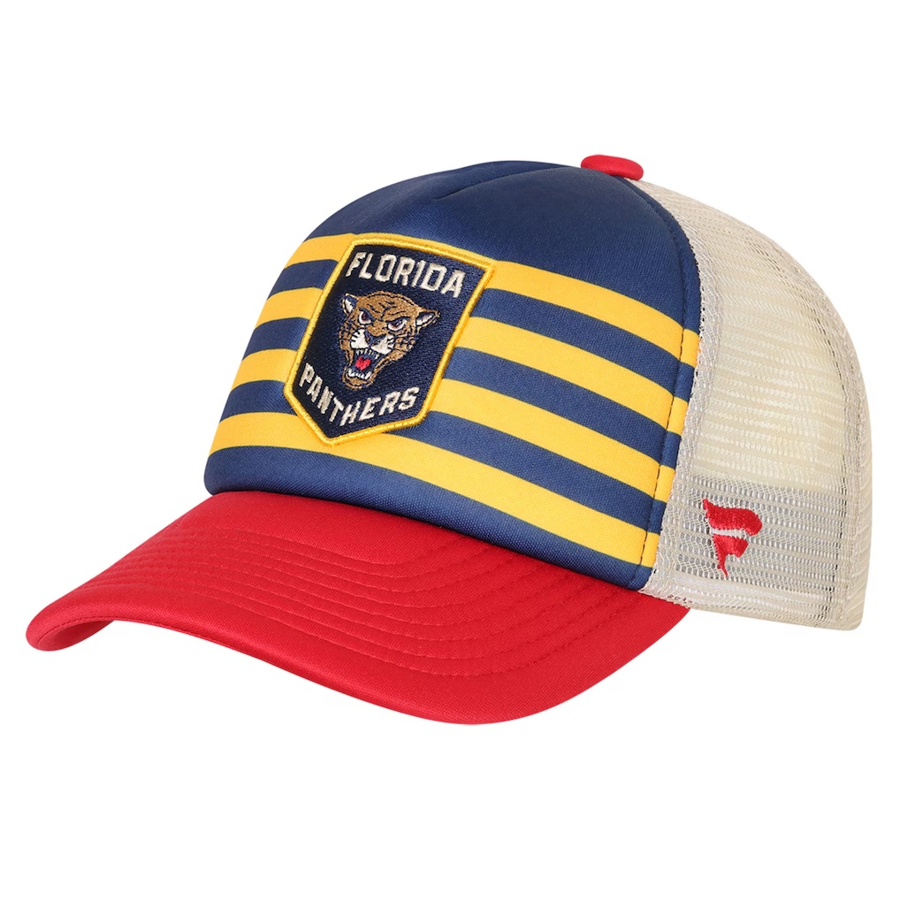 Florida Panthers Fanatics Youth 2026 NHL Winter Classic A-Frame Trucker Adjustable Hat - Navy/Red
