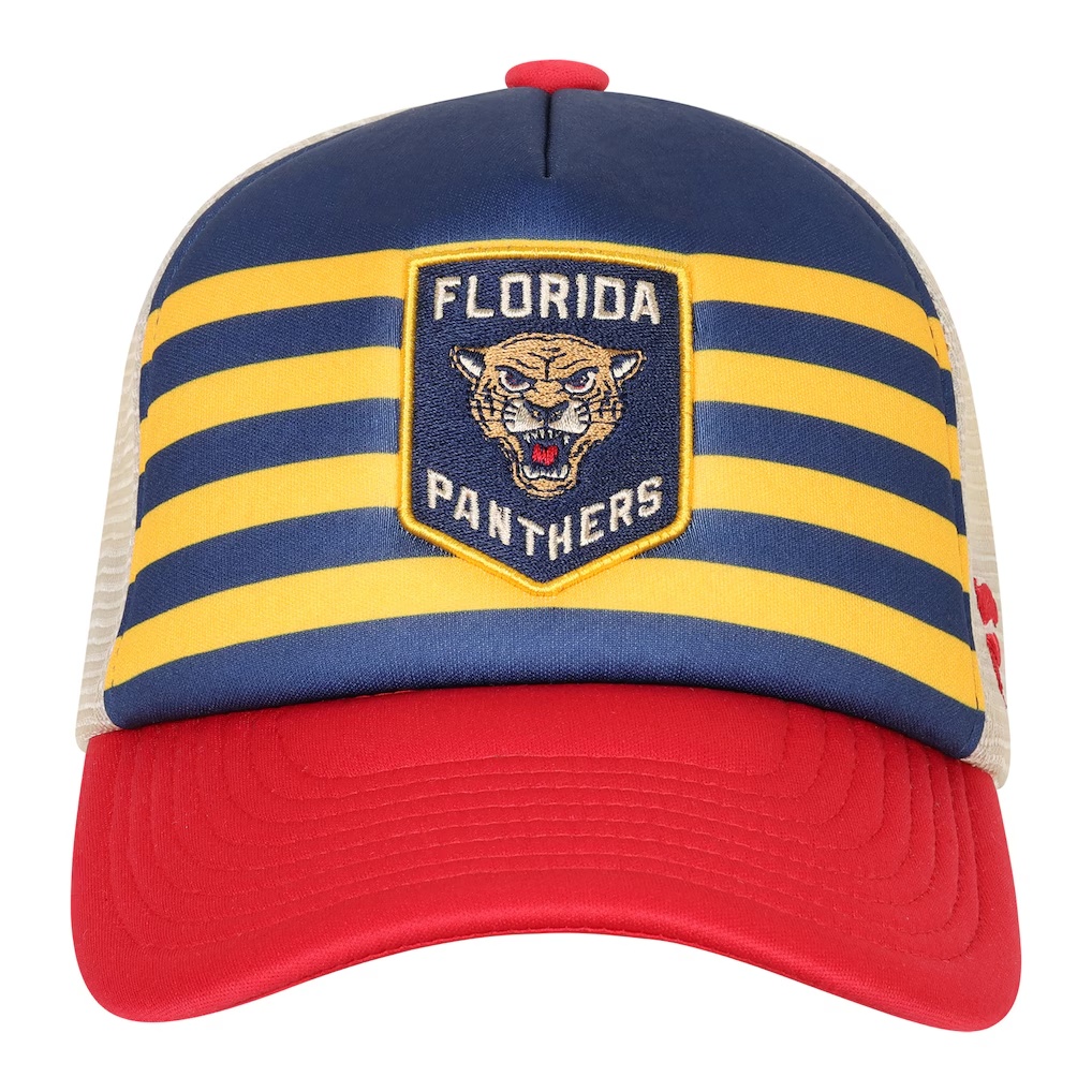 Florida Panthers Fanatics Youth 2026 NHL Winter Classic A-Frame Trucker Adjustable Hat - Navy/Red