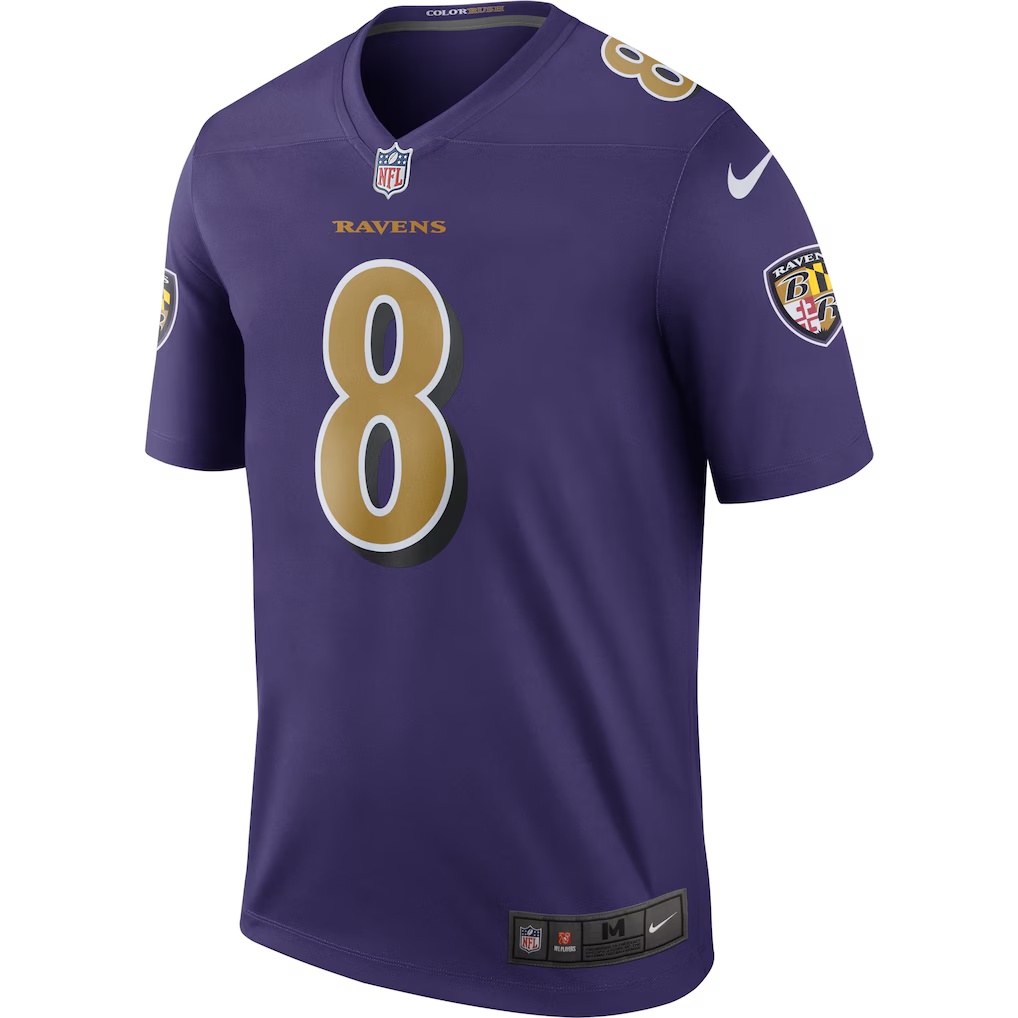 Lamar Jackson Baltimore Ravens Nike Legend Player Performance Top - Purple