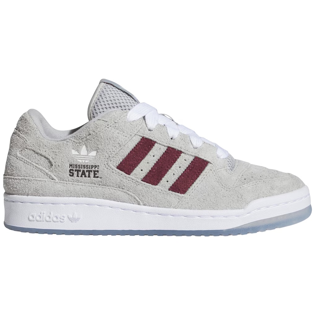 Mississippi State Bulldogs adidas Unisex Forum Low Shoes - Gray
