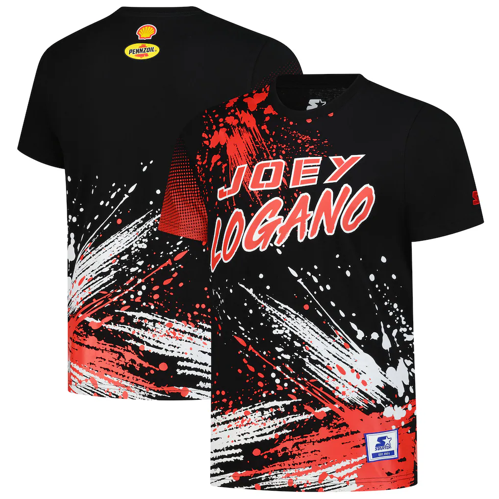 Joey Logano Starter Touchdown Extreme T-Shirt - Black