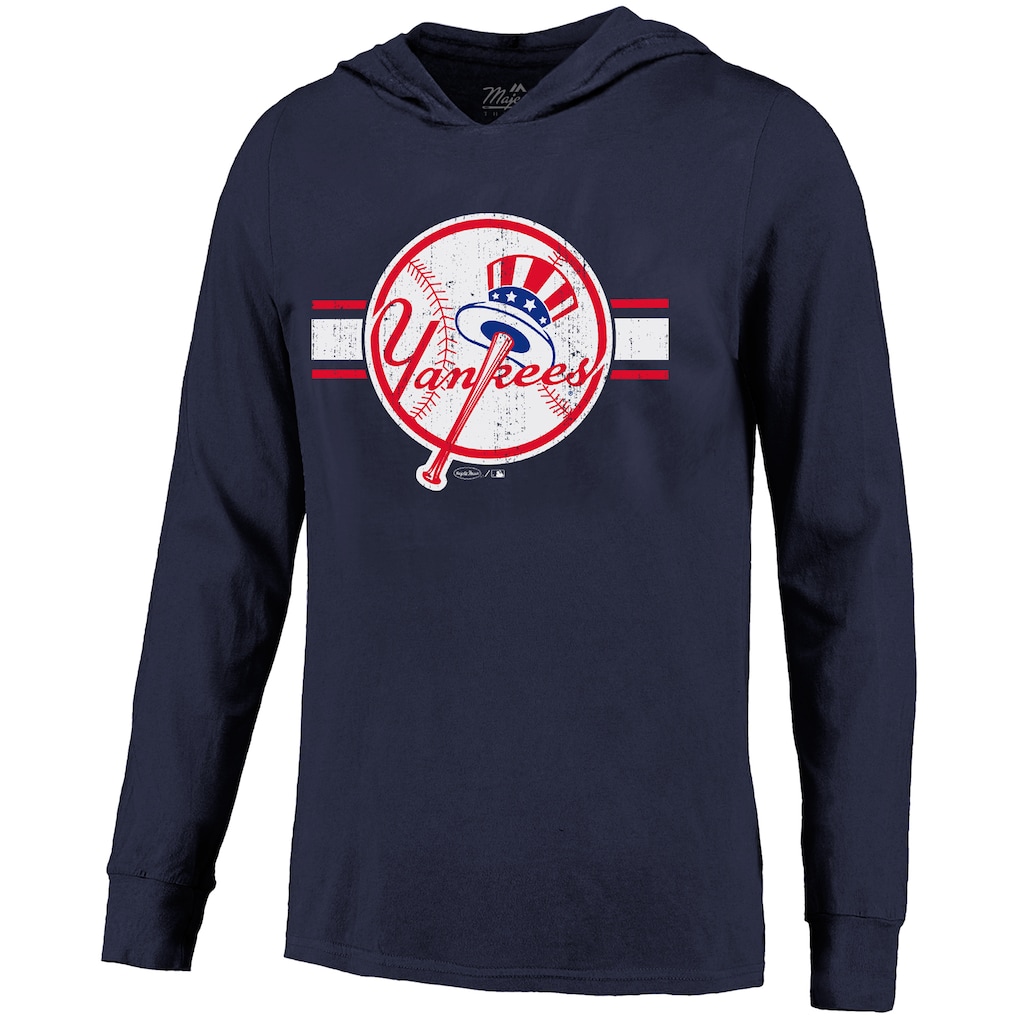 Aaron Judge New York Yankees Majestic Threads Lightweight Name & Number Hoodie - Navy
