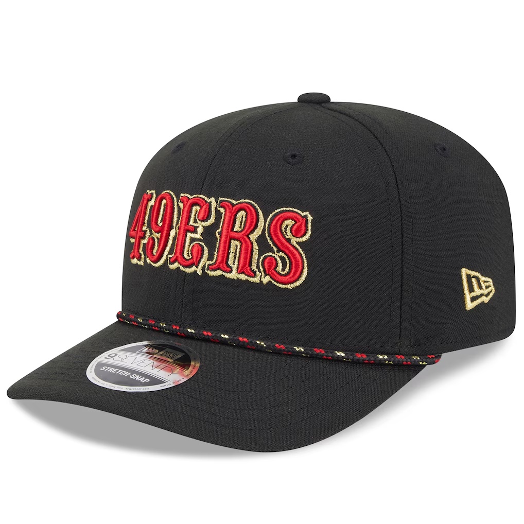 San Francisco 49ers New Era 2025 Rivalries Collection Sideline 9SEVENTY Adjustable Hat - Black