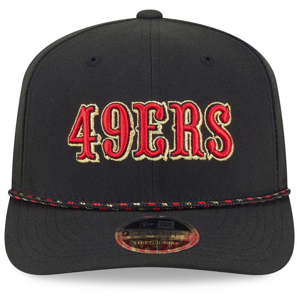 San Francisco 49ers New Era 2025 Rivalries Collection Sideline 9SEVENTY Adjustable Hat - Black