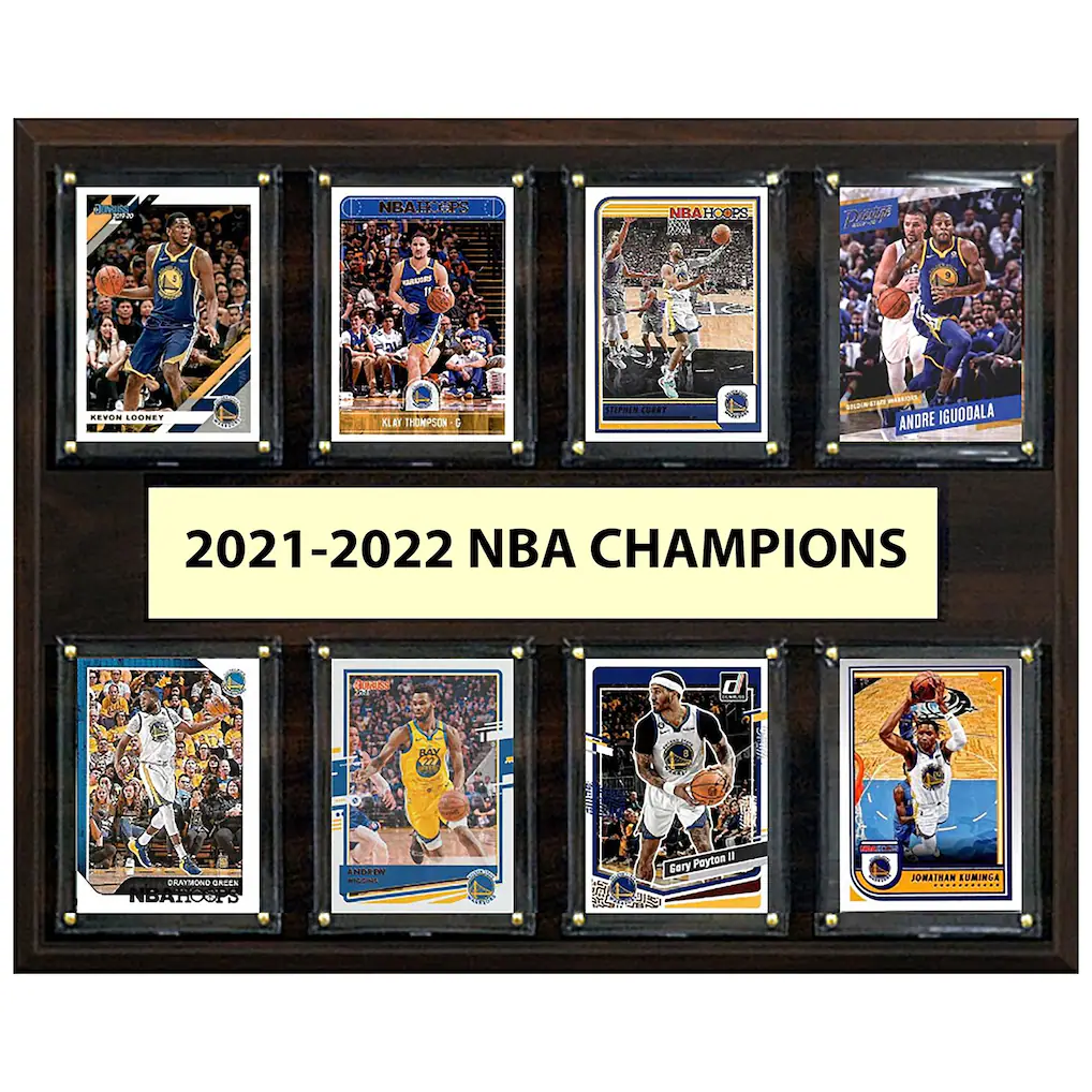 Golden State Warriors 12" x 15" Trading Card Plaque