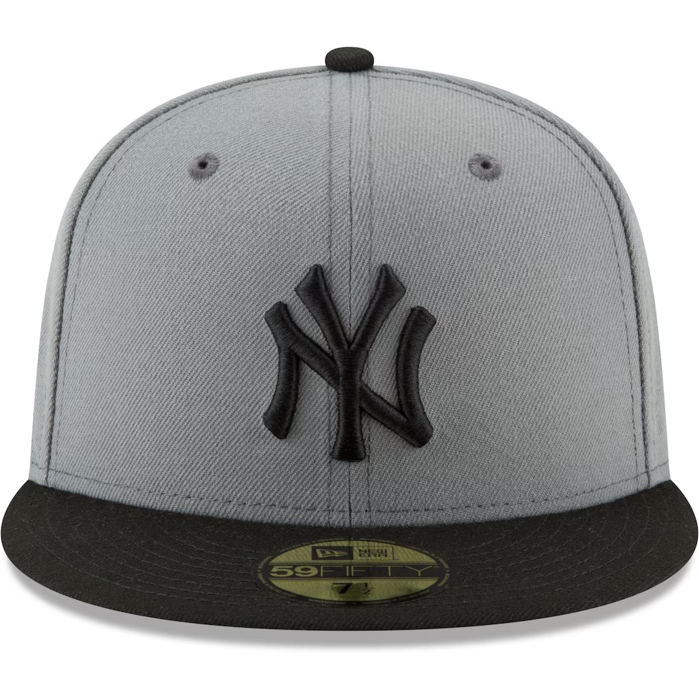 New York Yankees New Era Two-Tone 59FIFTY Fitted Hat - Gray/Black