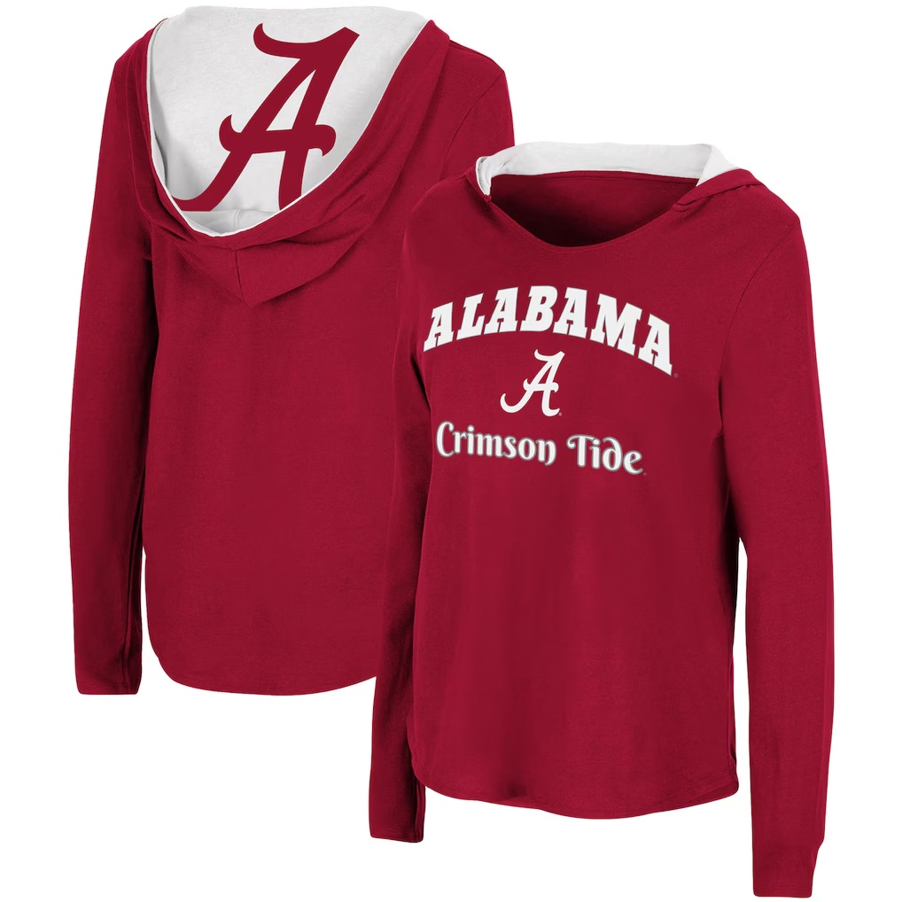 1765-Alabama-Crimson-Tide-Colosseum-Women-s-Catalina-Hoodie-Long-Sleeve-T-Shirt-Crimson-1.jpg Alabama Crimson Tide Colosseum Women's Catalina Hoodie Long Sleeve T-Shirt - Crimson