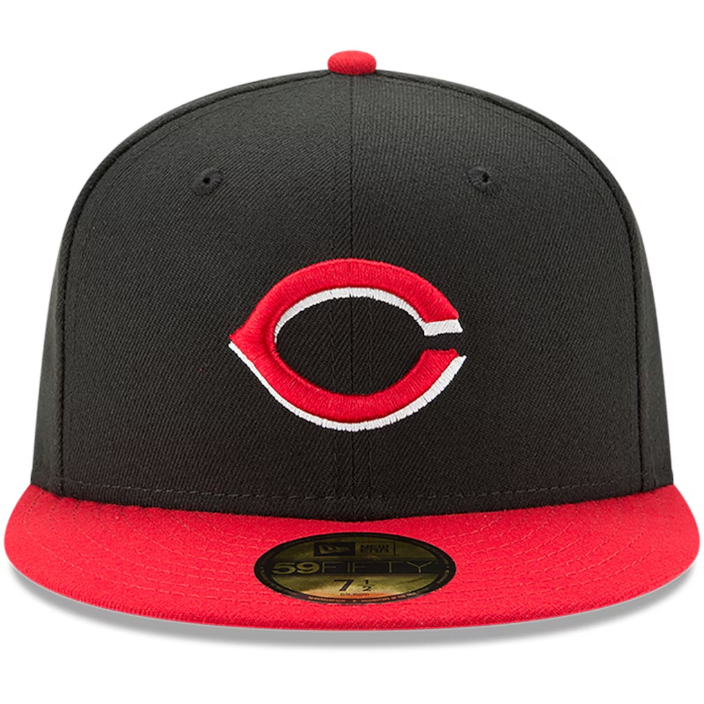 Cincinnati Reds New Era Alternate Authentic Collection On-Field 59FIFTY Fitted Hat - Black/Red