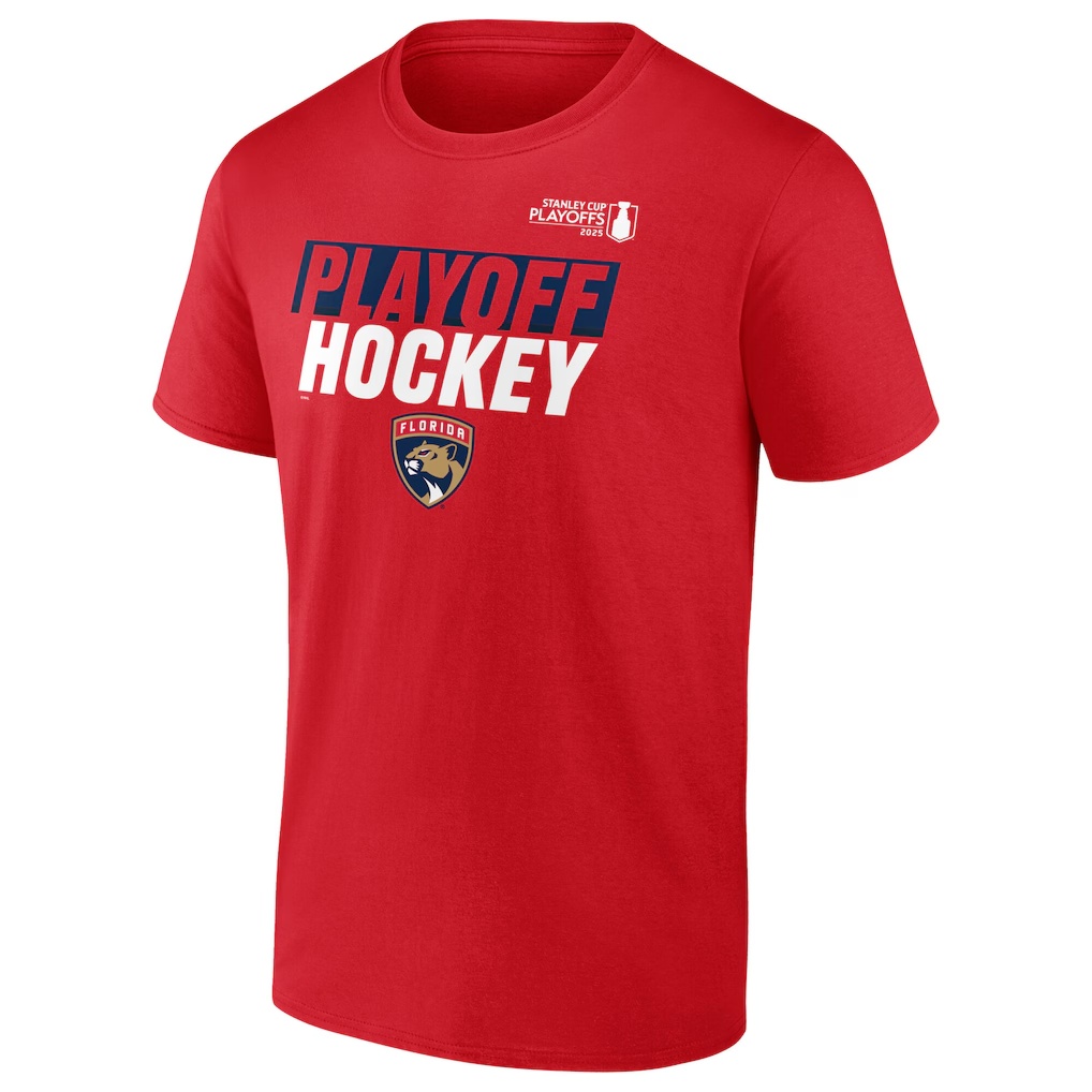 Florida Panthers Fanatics 2025 Stanley Cup Playoffs Breakout T-Shirt - Red