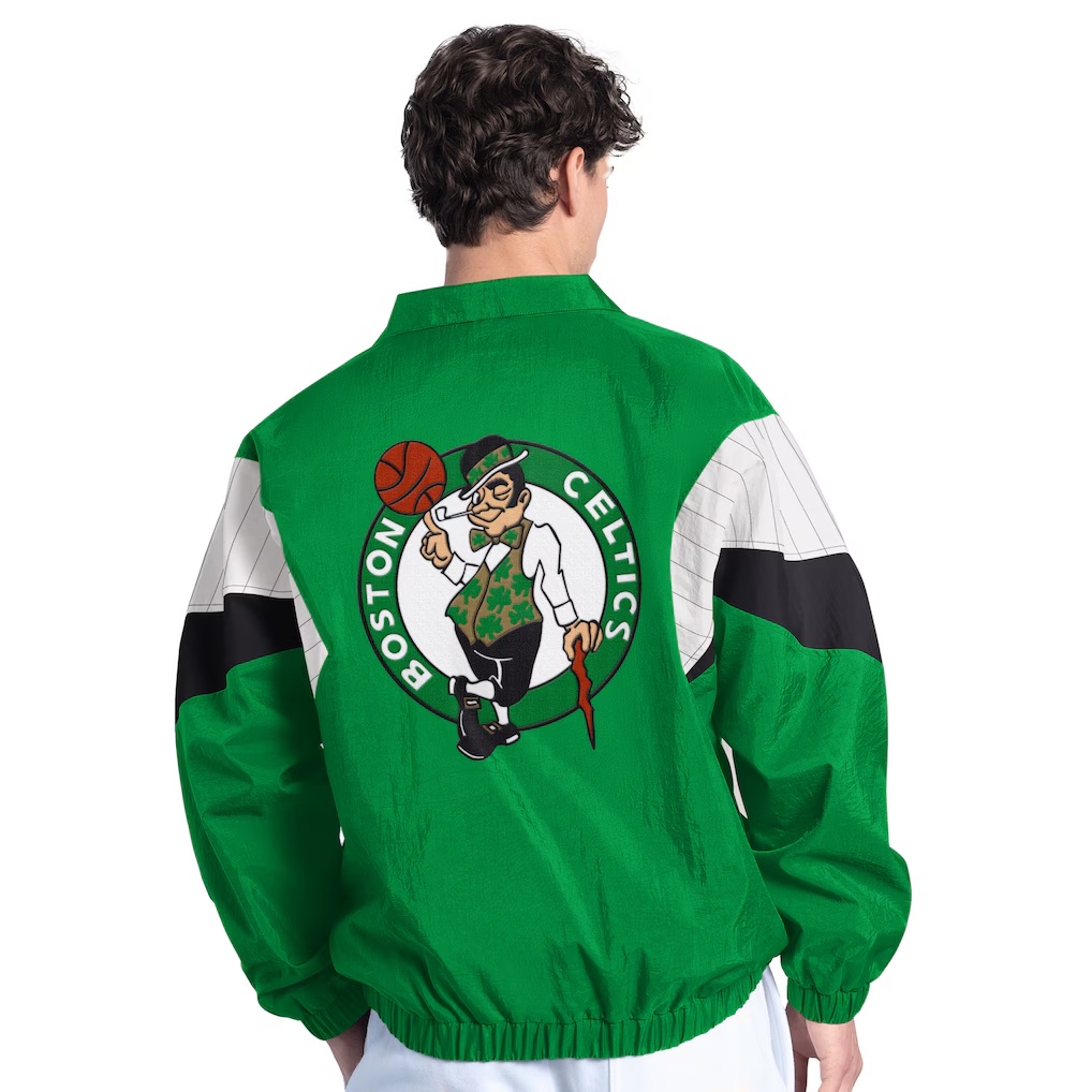 Boston Celtics Starter Yard Line Full-Zip Jacket - Kelly Green