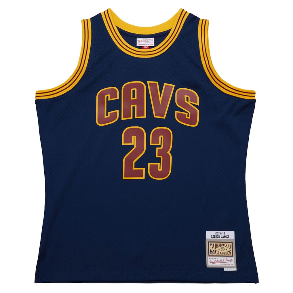 LeBron James Cleveland Cavaliers Mitchell & Ness 2015/16 Hardwood Classics Swingman Jersey - Navy