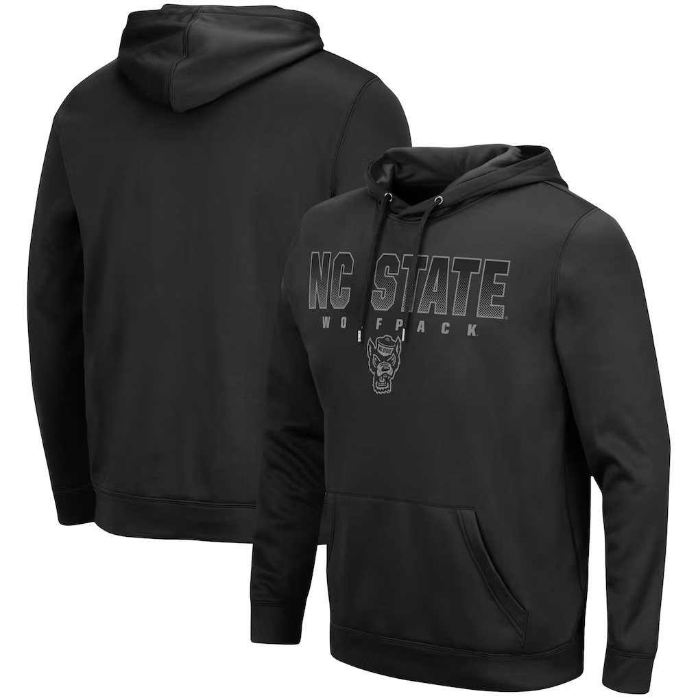 1874-NC-State-Wolfpack-Colosseum-Blackout-3.0-Pullover-Hoodie-Black-1.jpg NC State Wolfpack Colosseum Blackout 3.0 Pullover Hoodie - Black