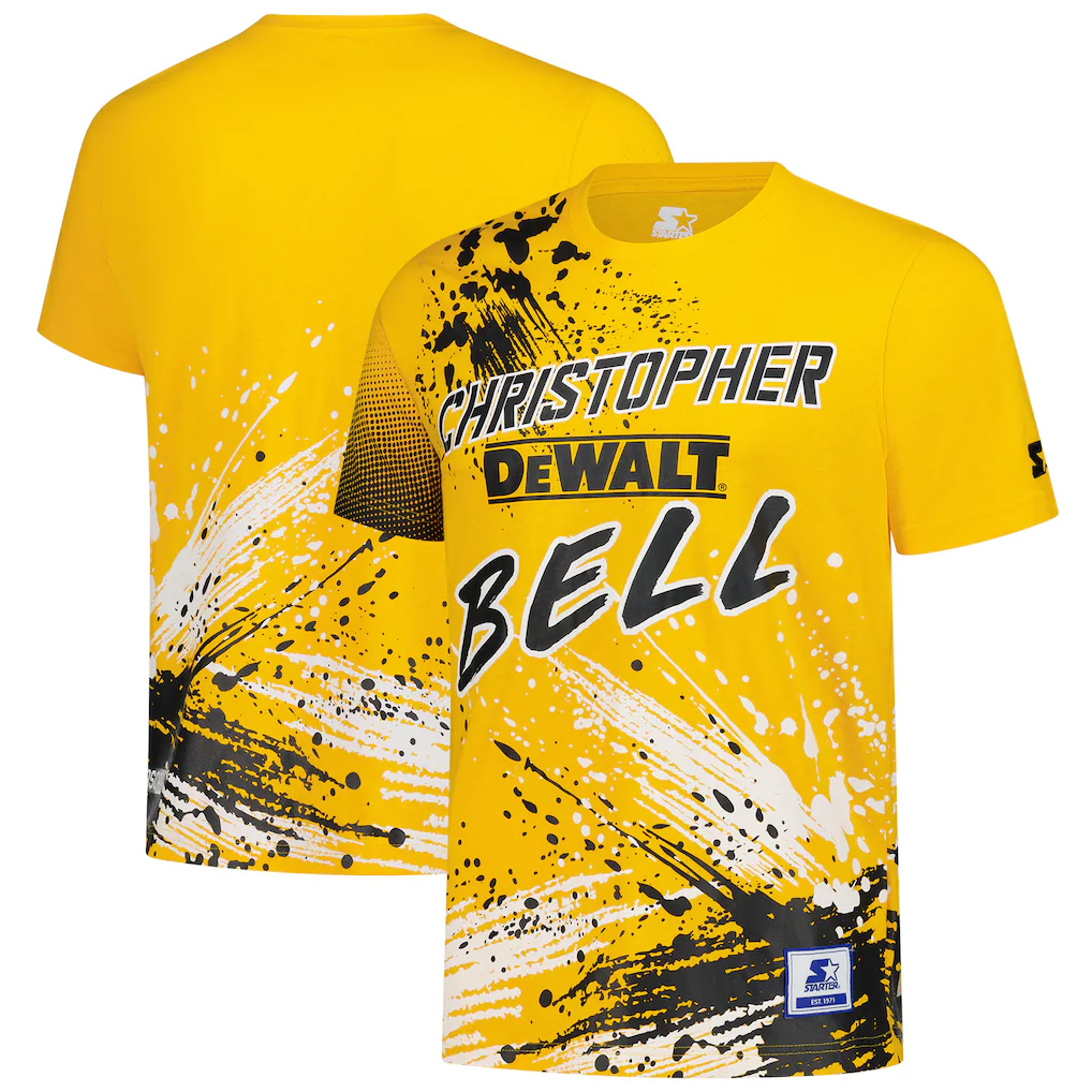 Christopher Bell Starter Touchdown Extreme T-Shirt - Yellow