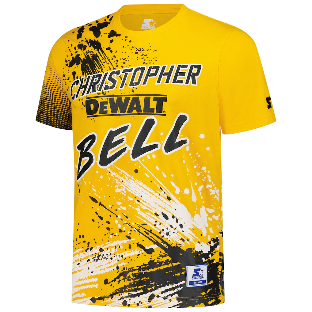 Christopher Bell Starter Touchdown Extreme T-Shirt - Yellow