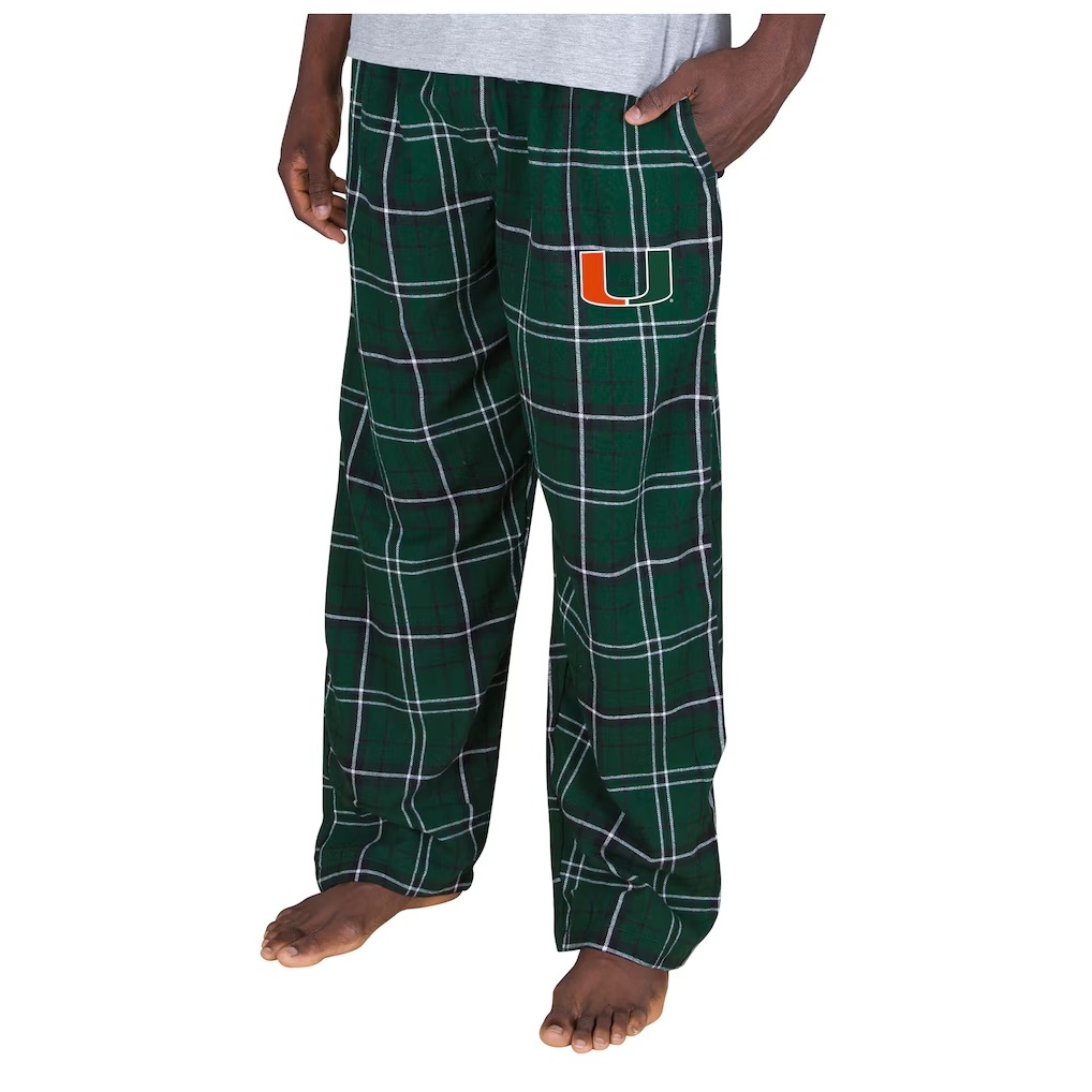 2034-Miami-Hurricanes-Concepts-Sport-Ultimate-Flannel-Pants-Hunter-Green-Black-1.jpg Miami Hurricanes Concepts Sport Ultimate Flannel Pants - Hunter Green/Black