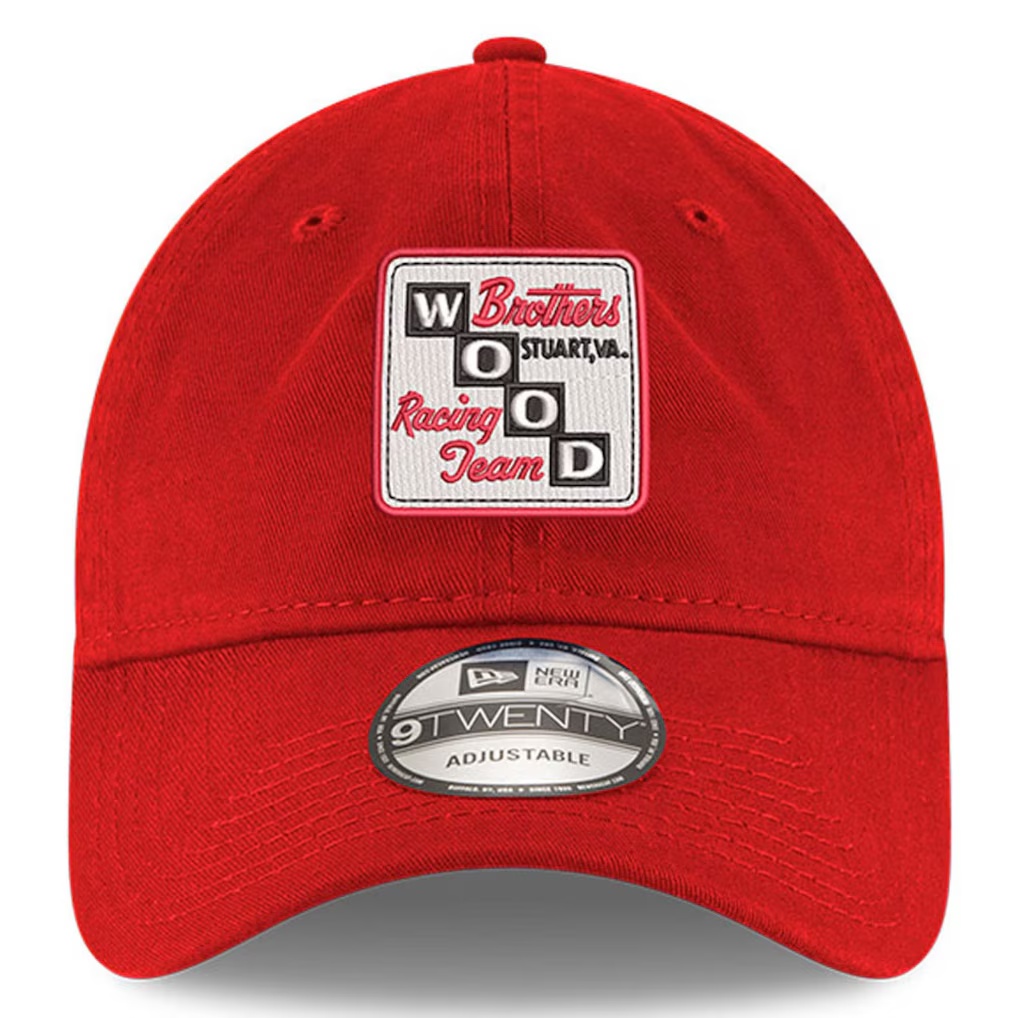 Wood Brothers Racing New Era Enzyme Washed 9TWENTY Adjustable Hat - Scarlet