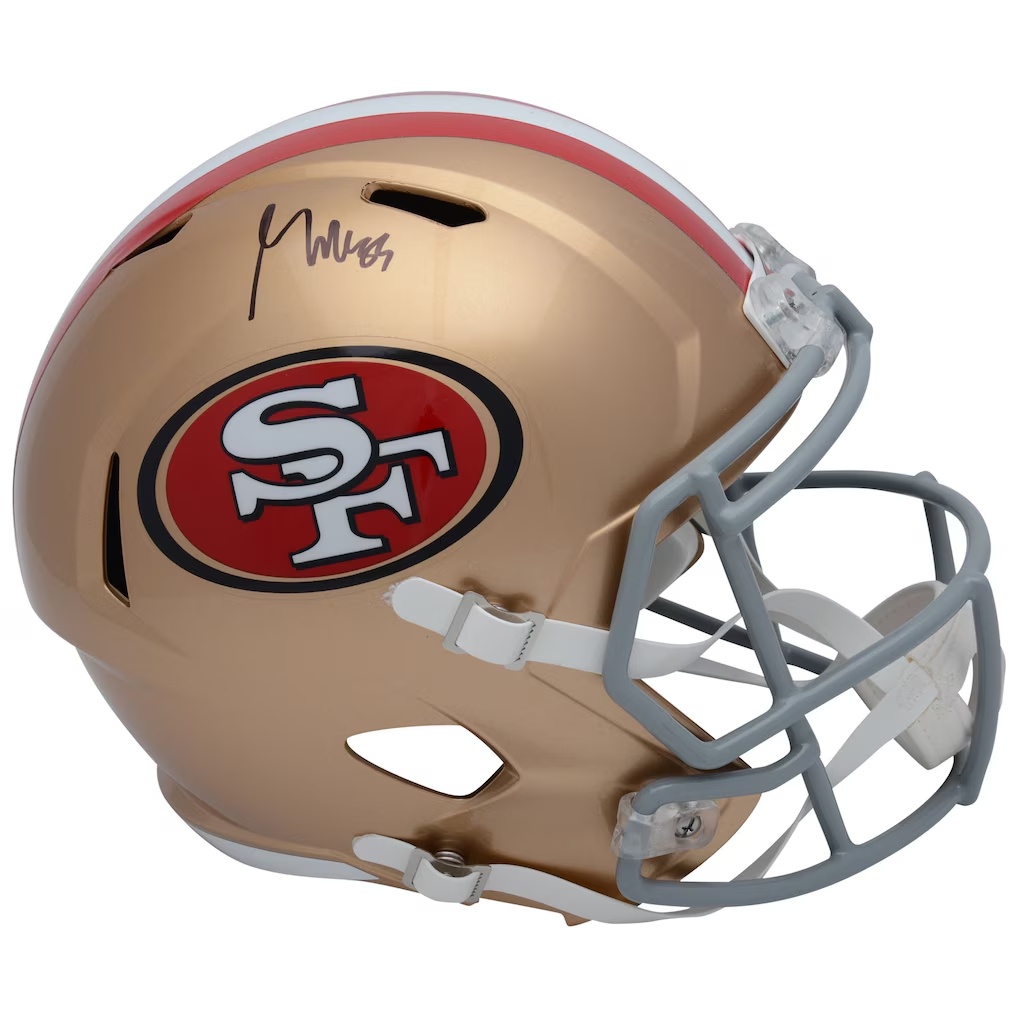 George Kittle San Francisco 49ers Fanatics Authentic Autographed Riddell Speed Replica Helmet