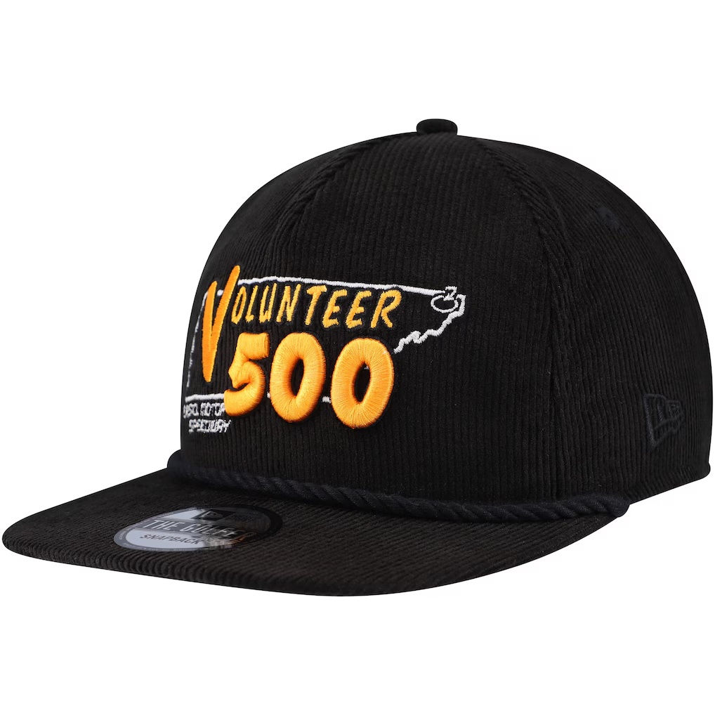2042-Bristol-Motor-Speedway-New-Era-Volunteer-500-Retro-Cord-Golfer-Adjustable-Hat-Black-3.jpg Bristol Motor Speedway New Era Volunteer 500 Retro Cord Golfer Adjustable Hat - Black