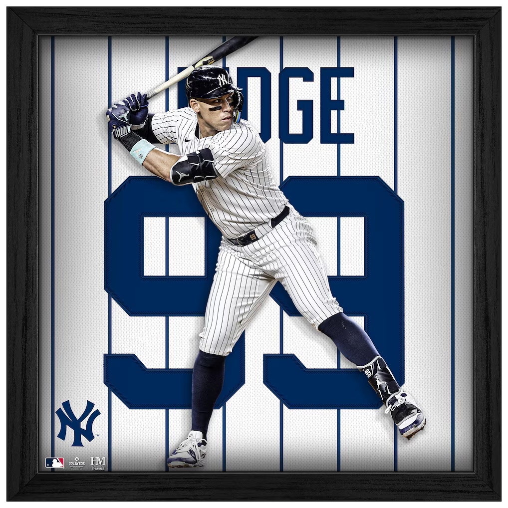 Aaron Judge New York Yankees Highland Mint 13'' x 16'' Impact Jersey Framed Photo