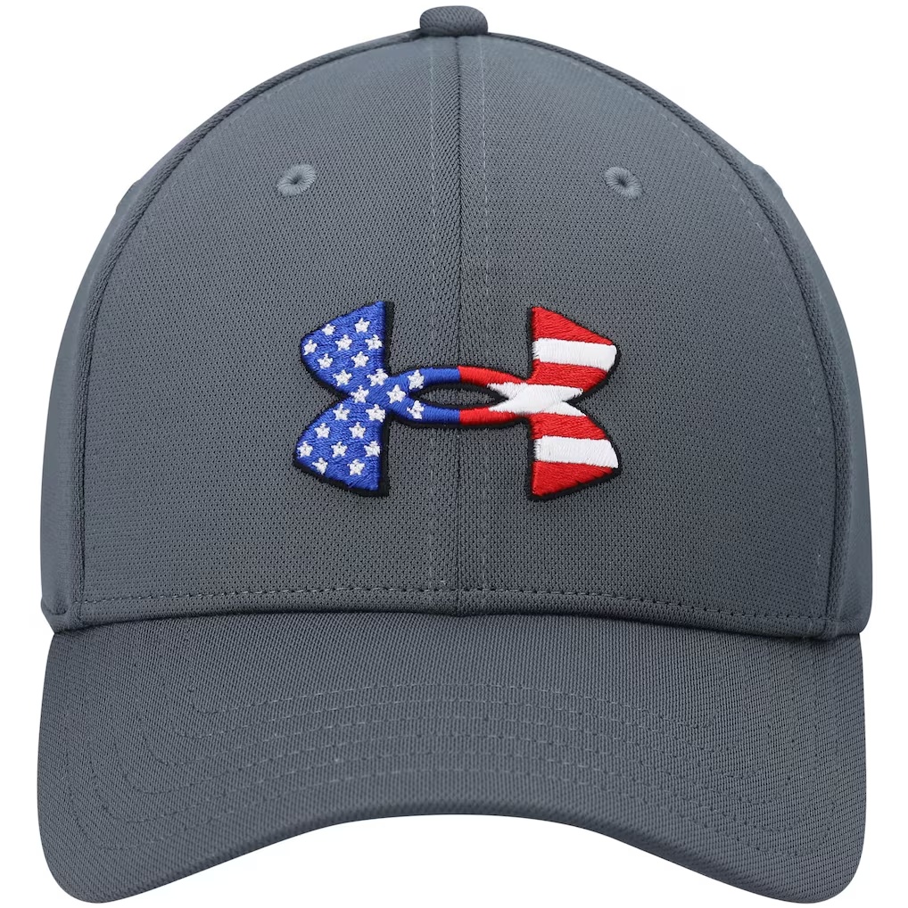 Under Armour Freedom Blitzing Logo Flex Hat - Gray