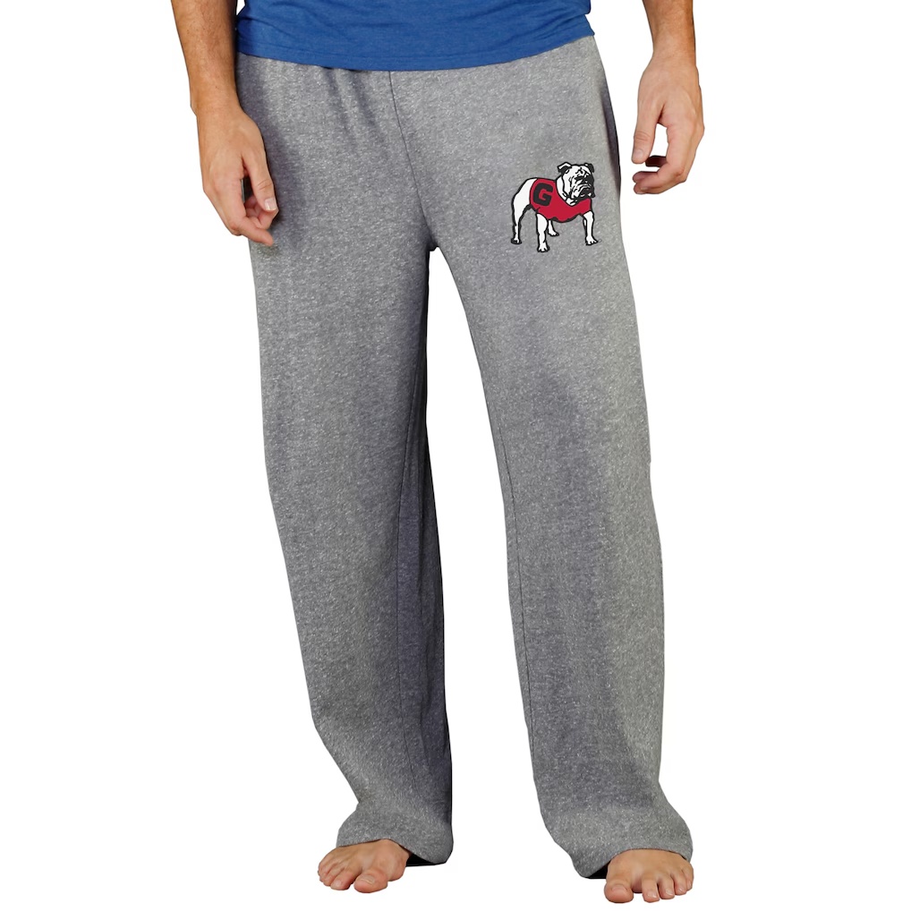 Georgia Bulldogs Concepts Sport Mainstream Terry Pants - Gray
