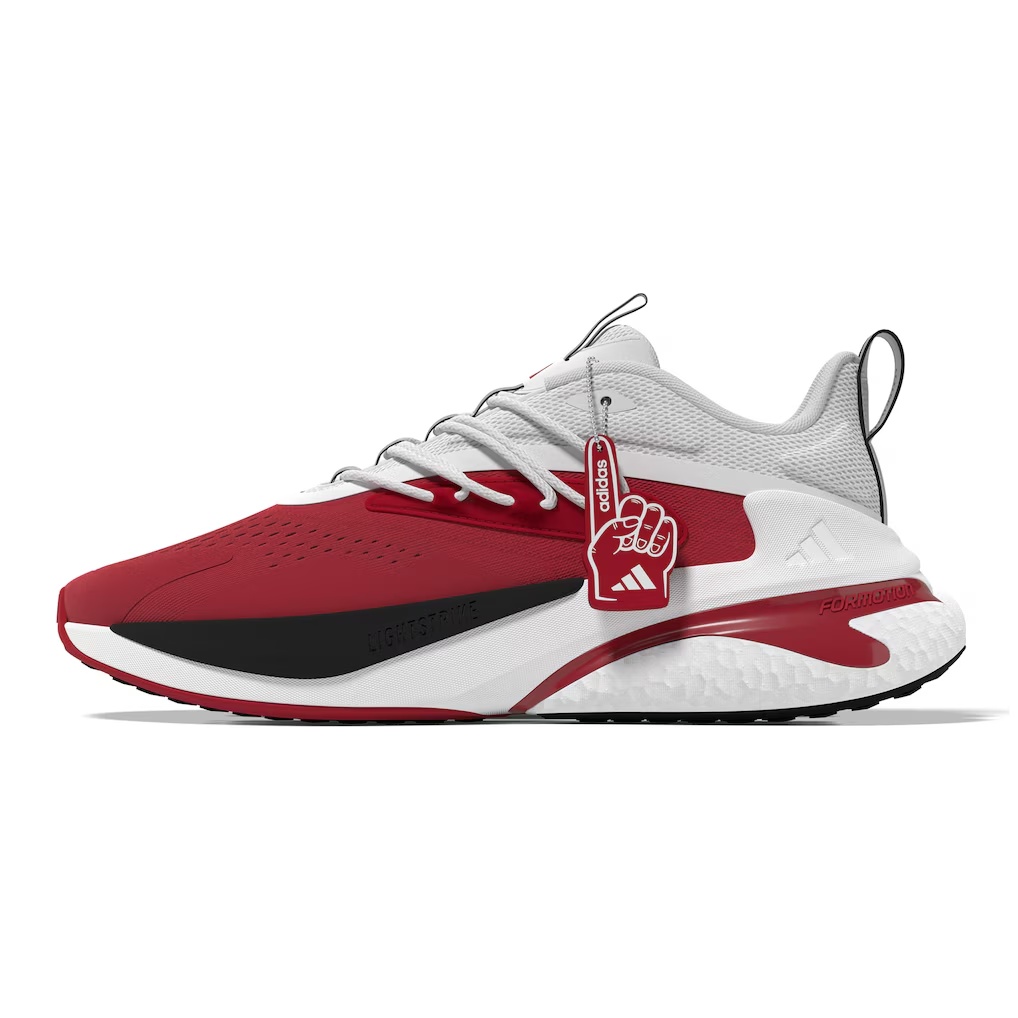 Nebraska Huskers adidas Unisex AlphaBoost V2 Shoes - Scarlet/White