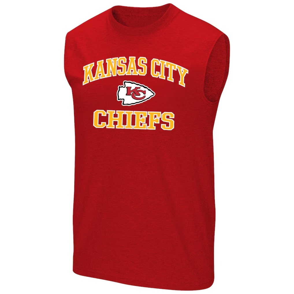 Travis Kelce Kansas City Chiefs Fanatics Big & Tall Player Name & Number Muscle Tank Top - Red