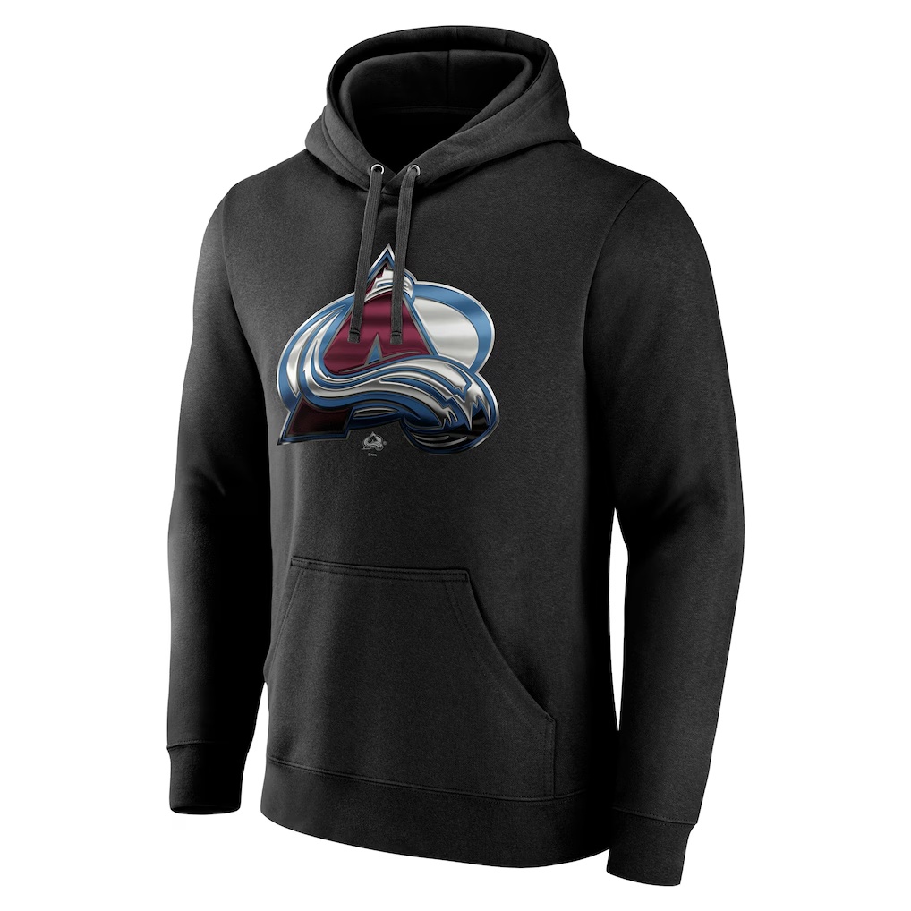 Colorado Avalanche Personalized Midnight Mascot Logo Pullover Hoodie - Black
