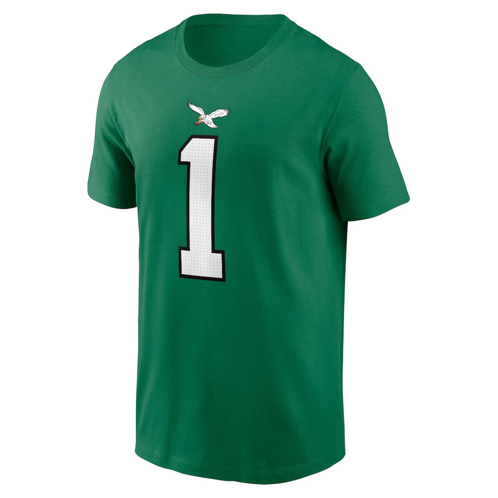 Jalen Hurts Philadelphia Eagles Nike Youth Player Name & Number T-Shirt - Kelly Green