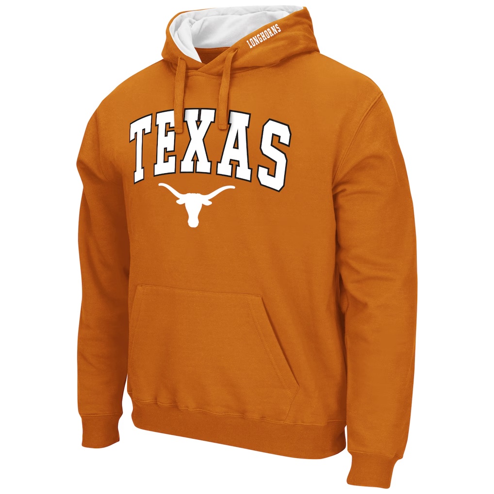 Texas Longhorns Colosseum Arch & Logo 3.0 Pullover Hoodie - Burnt Orange