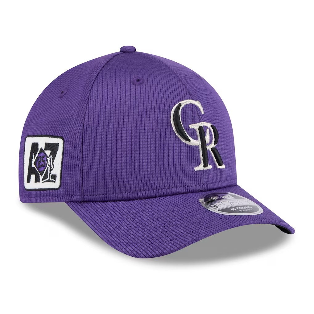 Colorado Rockies New Era 2025 Spring Training 9FORTY Adjustable Hat - Purple