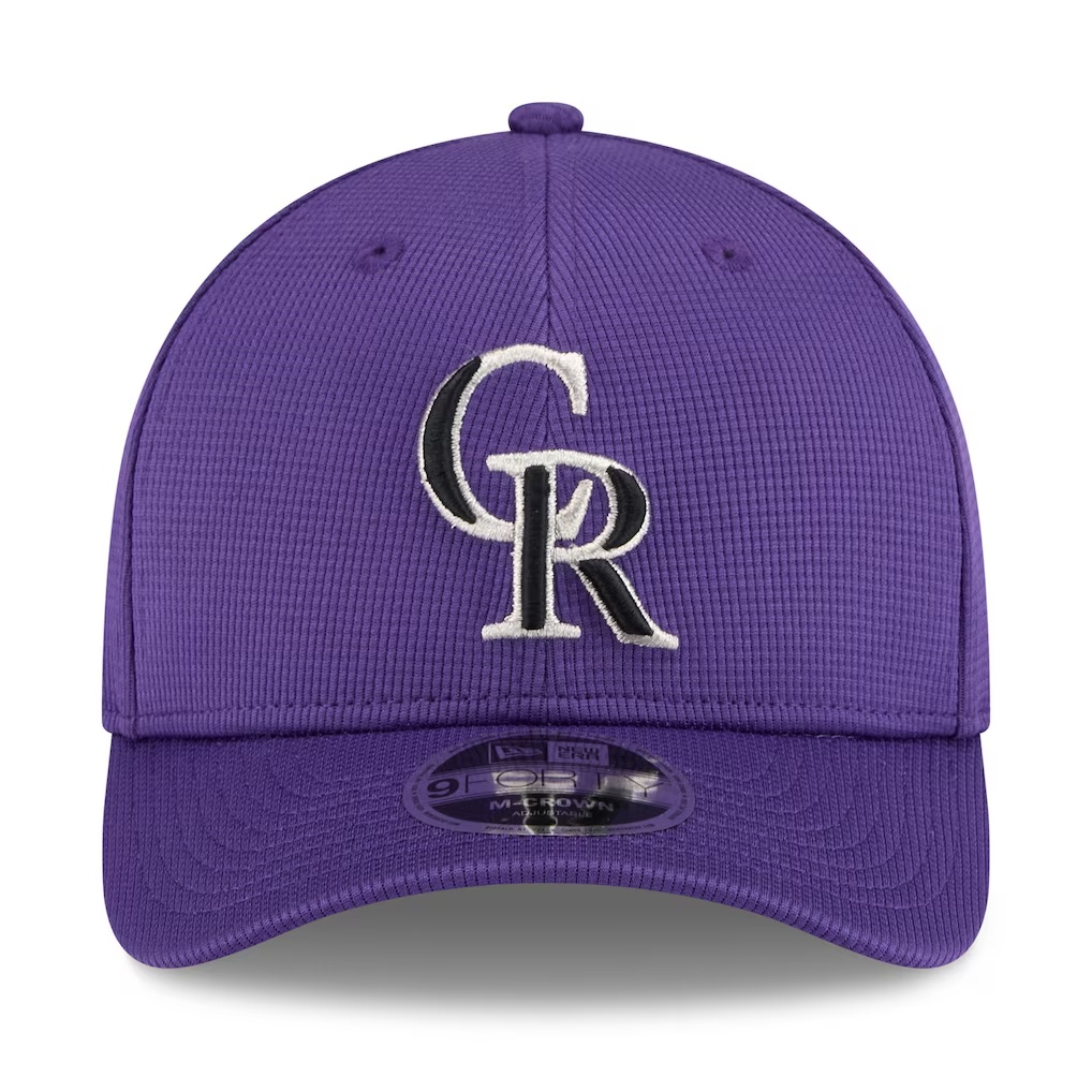 Colorado Rockies New Era 2025 Spring Training 9FORTY Adjustable Hat - Purple