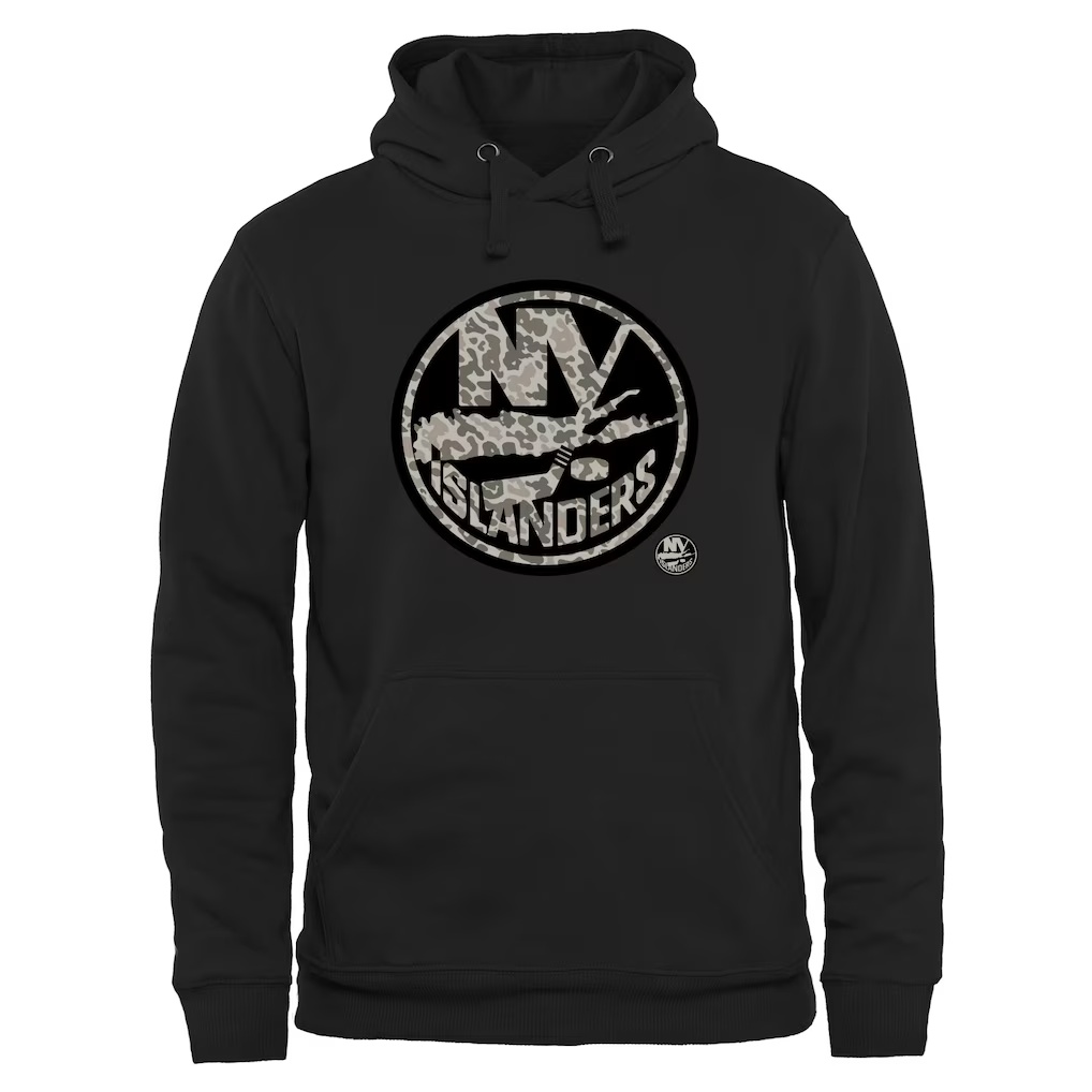 New York Islanders Rink Warrior Pullover Hoodie - Black
