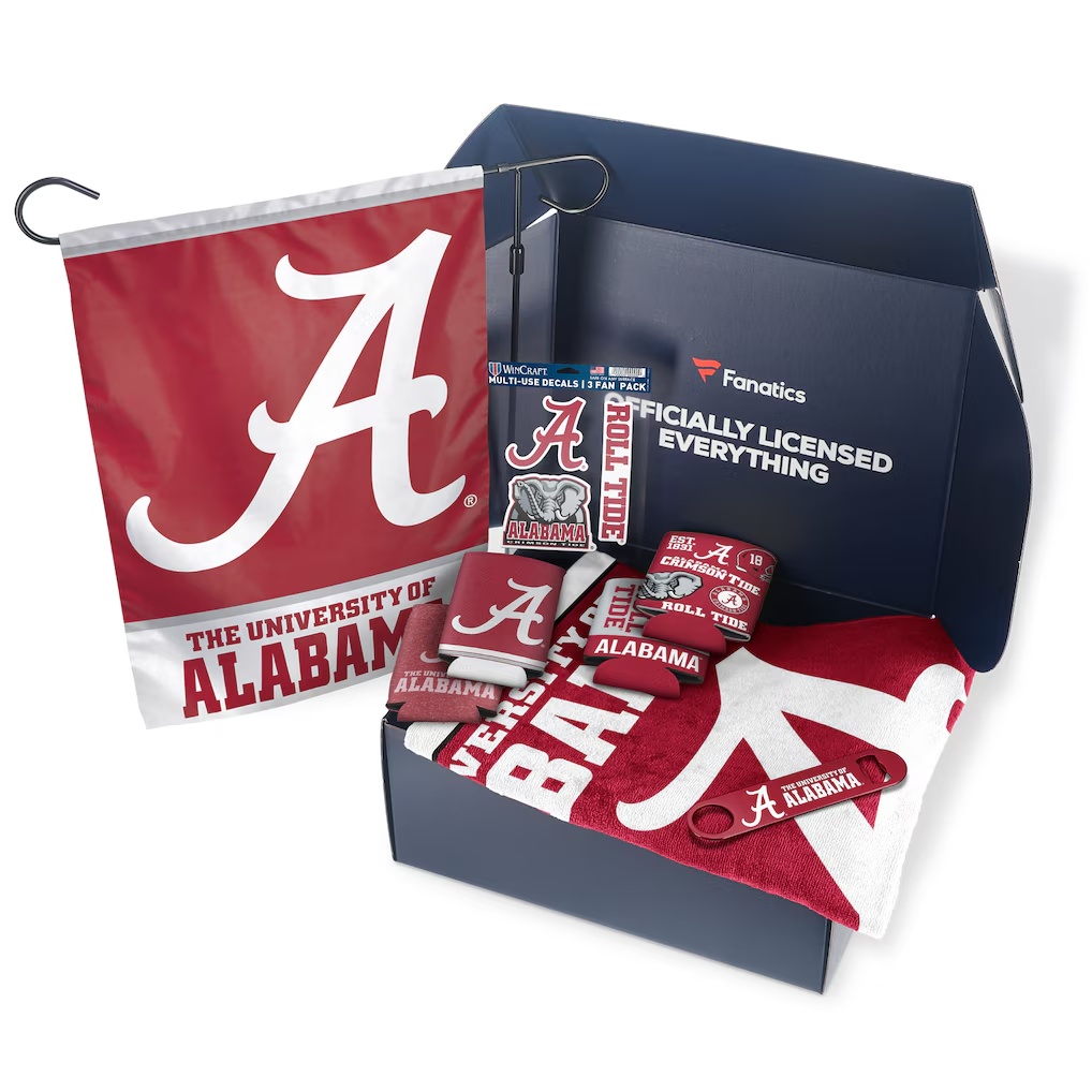 Fanatics Alabama Crimson Tide Tailgate Game Day Essentials Gift Box