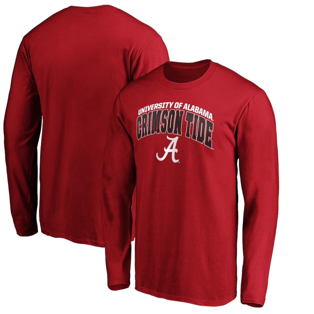 Alabama Crimson Tide Fanatics Steady Long Sleeve T-Shirt - Crimson