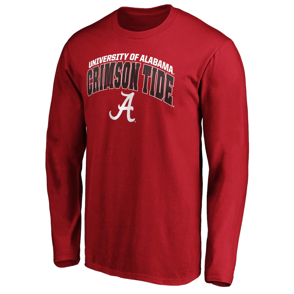 Alabama Crimson Tide Fanatics Steady Long Sleeve T-Shirt - Crimson